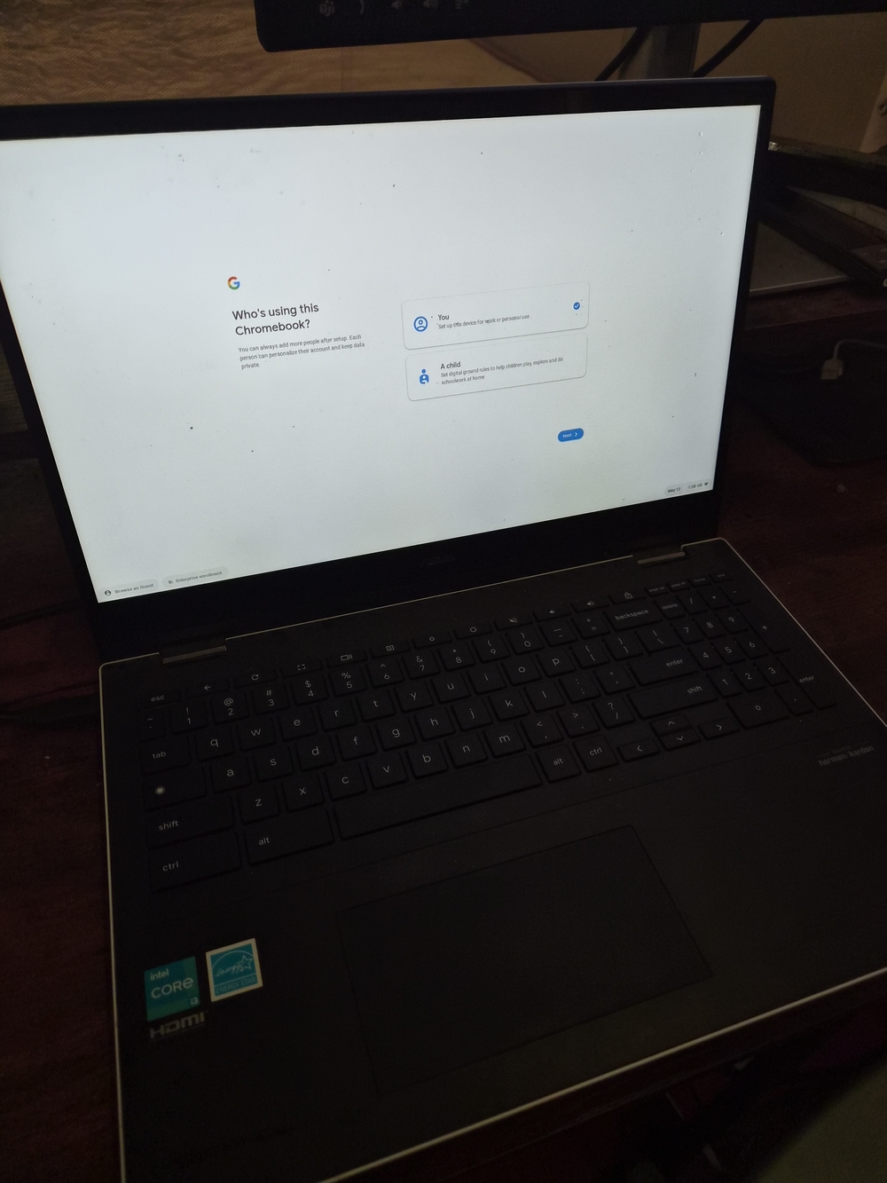 ASUS Chromebook Flip CX5- Intel Core